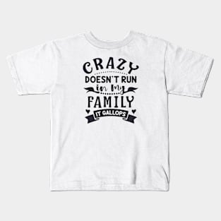 Crazy family Kids T-Shirt